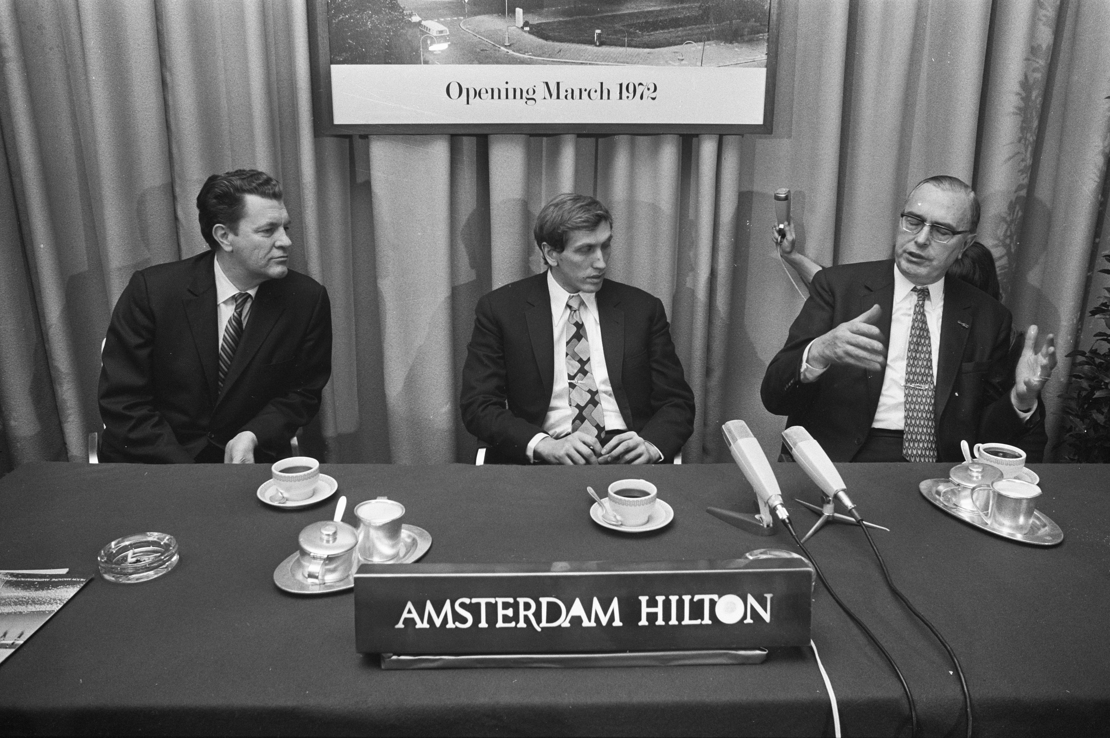 Bobby Fischer at the Hilton Hotel in Amsterdam, 1972