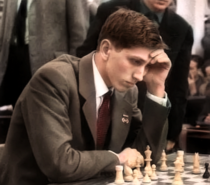 Bobby Fischer at the 1960 Leipzig Chess Olympiad